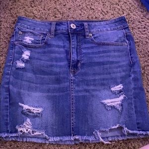American Eagle Hugh rise denim skirt